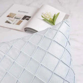 Pack of 2 Velvet Decorative Pleated Square Cushion - Sky Blue